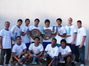 Pictured is the 2009 St. Francis Prep Varsity Handball Team after they won their seventh consecutive undefeated C.H.S.A.A. New York City Championship by defeating Loughlin at Orchard Beach, New York June 8. Photo by James Ham '08